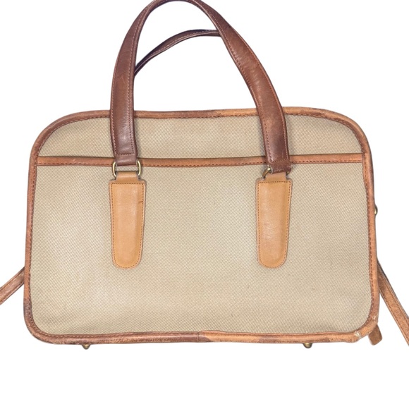 Coach Handbags - COACH RARE Vintage Coach Skinny Flight Satchel Twill NYC with Hang Tag